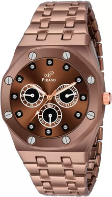 PIRASO NK HUB-LOT 2026 BROWN MEN New Look Brown Dial And Brown Chain Watch for Men Analog Watch  - For Men