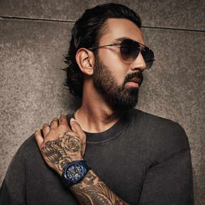 Police FW 24 Police Men's Sonic KL Rahul Edition Multifunction with Blue Silicone Strap Analog Watch  - For Men