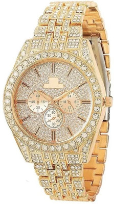 house of common BM78 Crown Jewel Inspired Golden Wrist Watch Analog-Digital Watch  - For Men & Women
