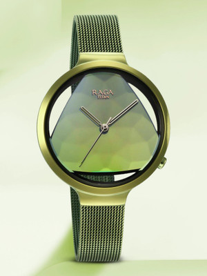 Titan Nq95134Qm01-Dm542-Raga Moj Upgrades Analog Watch  - For Women