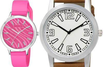 TVILLA White Big Digits TV-LR15 Analog Watch  - For Men & Women