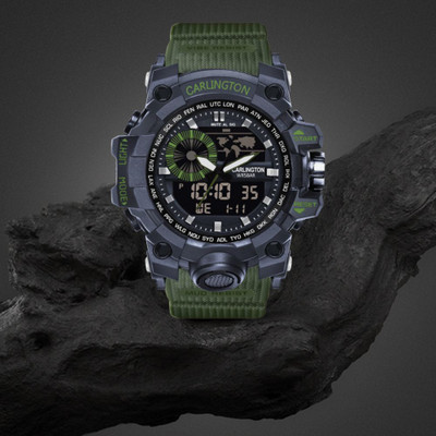 Carlington CT 3388 Green Endurance Series Analog-Digital Watch  - For Men