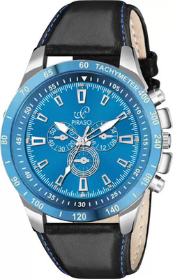 PIRASO RSSL 8905 BLUE BLACK STRAP ANALOG WATCH BLUE DIAL AND BLACK STRAP WATCH FOR MEN & BOY Analog Watch  - For Men