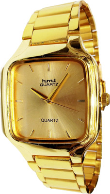 Hmt Swarna HMT SQAURE FENCY GOLD Gold Square Dial gold Chain Men Watch Analog Analog Watch  - For Men