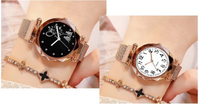 COSMIC Girls Magnet Strap Bracelet Analog Couple and Number Dial Analog Watch  - For Women