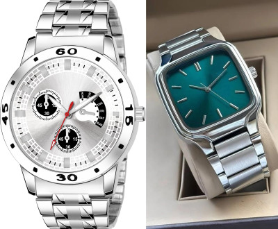 Calf & Co. Calf_55_Square Green New Trandy Stylish Analog Collection Watch_Calf_55_Square Green Analog Watch  - For Men