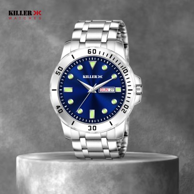 KILLER KILLER-9101-BLUE Working Day and Date Analog Watch  - For Men