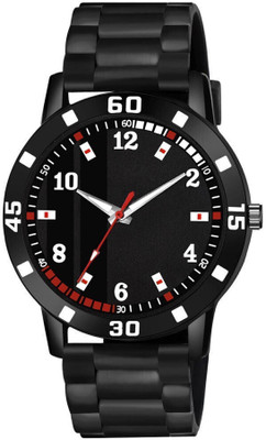 MAHAVIRA COLLECTION Black analog dial watch for active men All-black analog wristwatch for men Analog Watch  - For Men