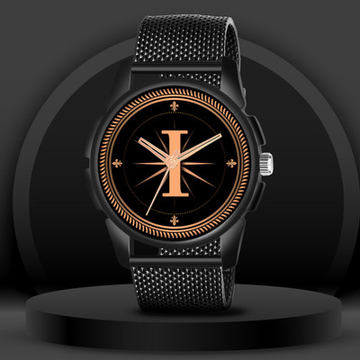 Red Robin ALPHA-I-J16-BLK-SFR-1 Alpha Heritage Collection I Black Strap Watch for Man & Boys Analog Watch  - For Men