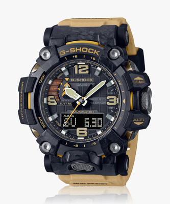 CASIO GWG-2000-1A5DR G-Shock Gray Ip Dial Brown Resin Strap Analog-Digital Watch  - For Men