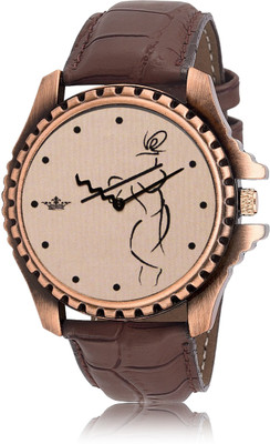 Delson LR65 Beige Krishna Analog Watch  - For Men