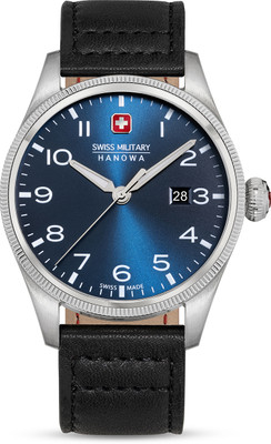 Swiss Military Hanowa THUNDERBOLT Water Resistant Dial 3 HAND Leather Strap Analog Watch  - For Men