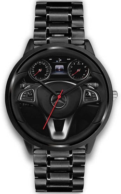 LEATHERTONE Car Stearing Glowme DriveTime Collection Analog Watch  - For Men