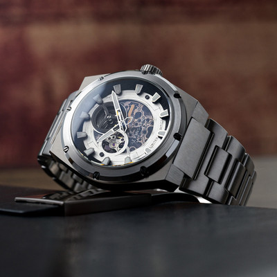 Earnshaw ES-8252-22 Armstrong Open Heart Analog Watch  - For Men