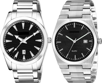 TVILLA Black Dial Date Function MZ-LR148 Analog Watch  - For Men