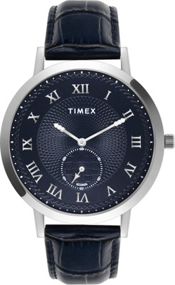 TIMEX 2Hands, Small Second Blue Dial Analog Watch  - For Men