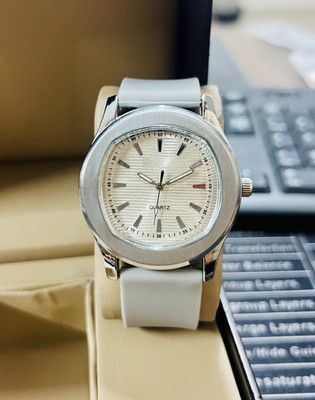 ZETWAL NSM-14-SILVER Trendy Wrist Watch for Men and Boys | Silicone Strap | Analog Quartz Watch Analog Watch  - For Boys