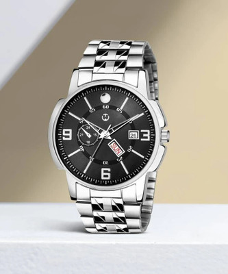 WIZARD TIMES EH-226-BK 226-Black Day and Date Analog Watch - For Men EH-226-BK Analog Watch  - For Men