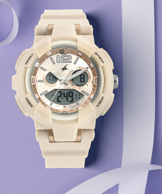 Fastrack NP68016PP03 Street Line Analog-Digital Watch  - For Women