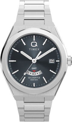 TIMEX TW2Y12100UJ Q Timex Black Round Dial Analog Watch  - For Men