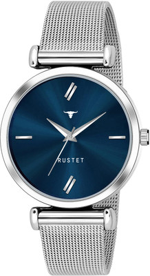 RUSTET LD-L11-BLU-CH LD-L11-BLU-CH Silver Mesh Strap Girls Analog Watch  - For Women