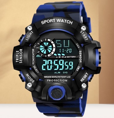 hala G90 Digital Watch Multi-Function Stylish Sports Silicon Strap Amazing Look Stylish Digital Watch  - For Boys