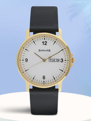 SONATA NP77083YL01W Sonata Essential Analog Watch  - For Men