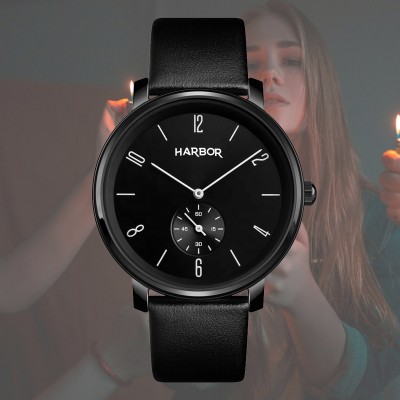 Harbor Harbor 1004 Black Discover sophistication with the Black Slim Dial Watch for Men Analog Watch  - For Men