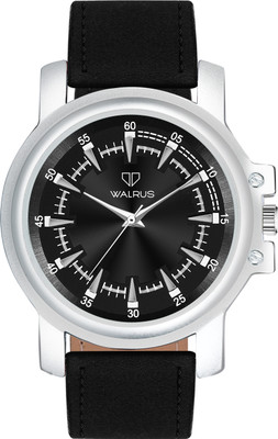 Walrus Walrus Black Dial Analog Vegan Leather Strap Wrist Watch For Men Walrus URBAN-IV Black Dial Wrist Watch Analog Watch  - For Men