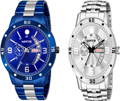 HMTr HMTr-7107-BLU,7088-SL DAY AND DATE WORKING Analog Watch  - For Men
