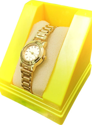 Ahmt Trendy Golden Round Ladies Watch Trendy Watches Analog Watch  - For Women