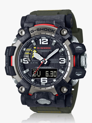 CASIO GWG-2000-1A3DR Dial Military Green Resin Band Analog-Digital Watch  - For Men