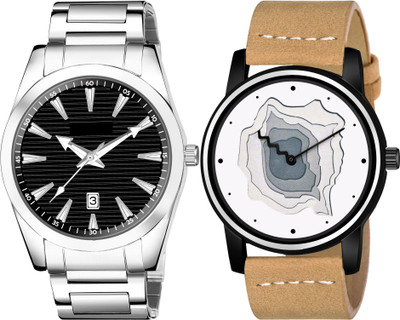 TVILLA Black Dial Date Function MZ-LR148 Analog Watch  - For Men