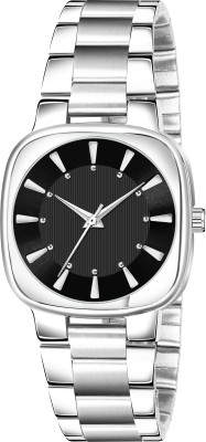 VARNI ENT LR298 New Trending Black-Silver Round Braclet Professional Analog Watch  - For Women