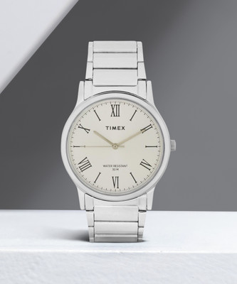 TIMEX Silver-Dial Analog Watch  - For Men