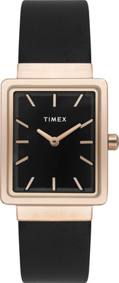 TIMEX TWEL20701 TIMEX Black Rectangle Dial Analog Watch  - For Women