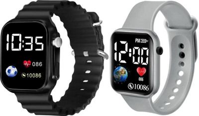 Fash Digital Waterproof LED Display Kids Watch for Boys & Girls Unisex Sport Digital Watch For Men - Women & Children Digital Watch  - For Boys & Girls