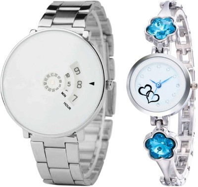 WANTON white new design dial with attractive watch combo set for men and women Analog Watch  - For Boys & Girls