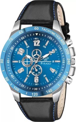 PIRASO RSSL 2024 BLUE BLACK STRAP ANALOG BLUE DIAL & BLACK STRAP WATCH FOR MEN & BOYS Analog Watch  - For Boys