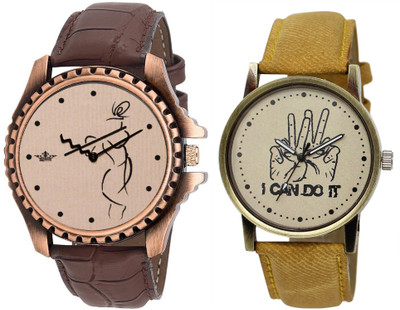 TVILLA Grey I Can Do it MZ-LR30 Analog Watch  - For Men