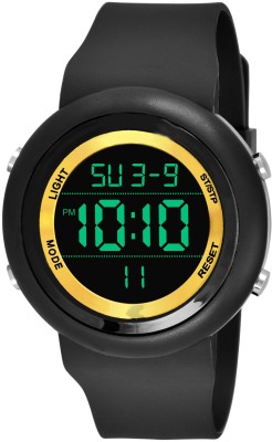 COSMIC Men's and Boys Designer All Black Sports Multifunction Digital Silicone Strap Digital Watch  - For Men