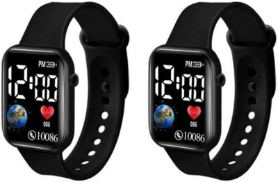SKIVIEI F-TC982 Combo Set Pack of 2 Automatic Waterproof for Men Digital Watch  - For Boys & Girls