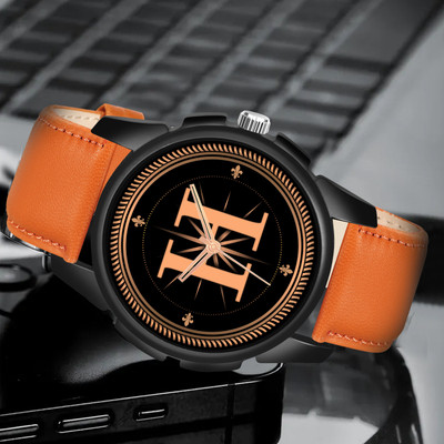 Red Robin ALPHA-H-J16-BLK-TEN-PL-1 Alpha Heritage Collection H Black Strap Watch for Man & Boys Analog Watch  - For Men