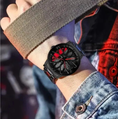 RealBuff Men’s Rotating Wheel Dial Analog Watch A13 Analog Watch  - For Men