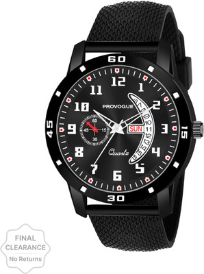 PROVOGUE Day and Date Functioning Quartz Analog Watch  - For Men
