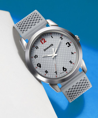 SONATA NP77107SP01W Essential Gents Analog Watch  - For Men