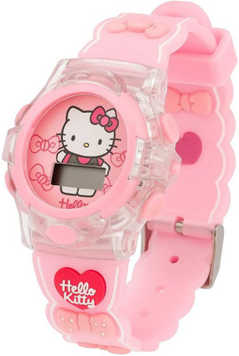 CityBastion 3D Kitty Cat Character LED Glowing Light and Musical Digital Girl's Wrist Watch 3D Kitty Cat Character LED Glowing Light and Musical Digital Girl's Wrist Watch Analog Watch  - For Boys & Girls