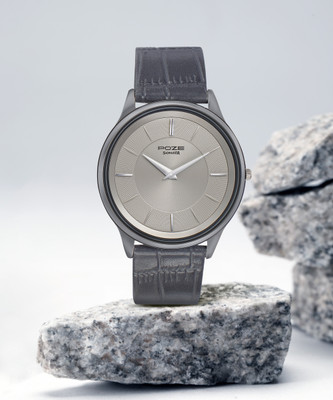 SONATA Poze Grey Dail Grey Strap Analog Watch  - For Men