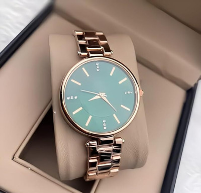LUELA Bright Color Round Dial Attractive Rose Gold Metal Chain Bright Color Round Dial Attractive Rose Gold Metal Chain Analog Watch  - For Girls
