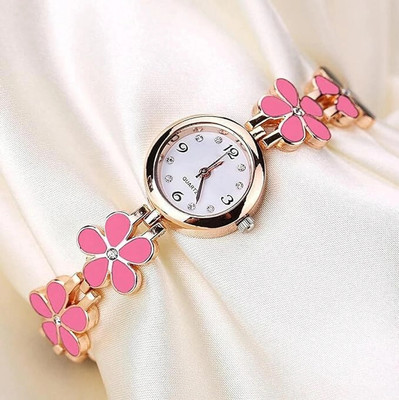 DHADAK COLLECTION DOUBLE FLOWER WATCH DOUBLE FLOWER WATCH Analog Watch  - For Girls